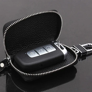 Кожаный кошелек Автомобильный чехол для ключей Молния Автомобильная эмблема Значок Брелок Сумка для mazda 3 6 CX-3 CX-5 CX-7 CX-9 CX3 CX5 CX7 CX9