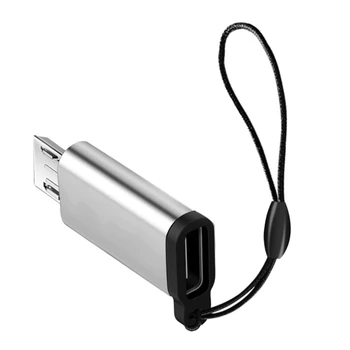 Адаптер для мобильного телефона с ремешком Портативный адаптер USB C на Micro USB Конвертер