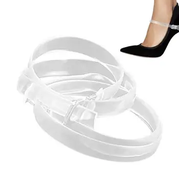 Прозрачные ремешки для обуви для каблуков 1 пара прозрачных невидимых ремешков для высоких каблуков Эластичные шнурки для обуви с защитой от падения Лодыжки