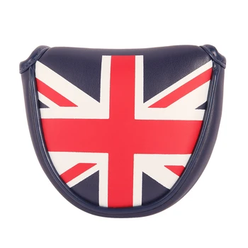  Флаг Великобритании Шотландия PU Кожа Сильная магнитная застежка Гольф Головка Лезвие Молоток Клюшки Крышки